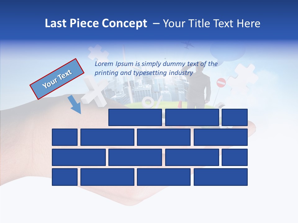 Strategy Plane Landscape PowerPoint Template