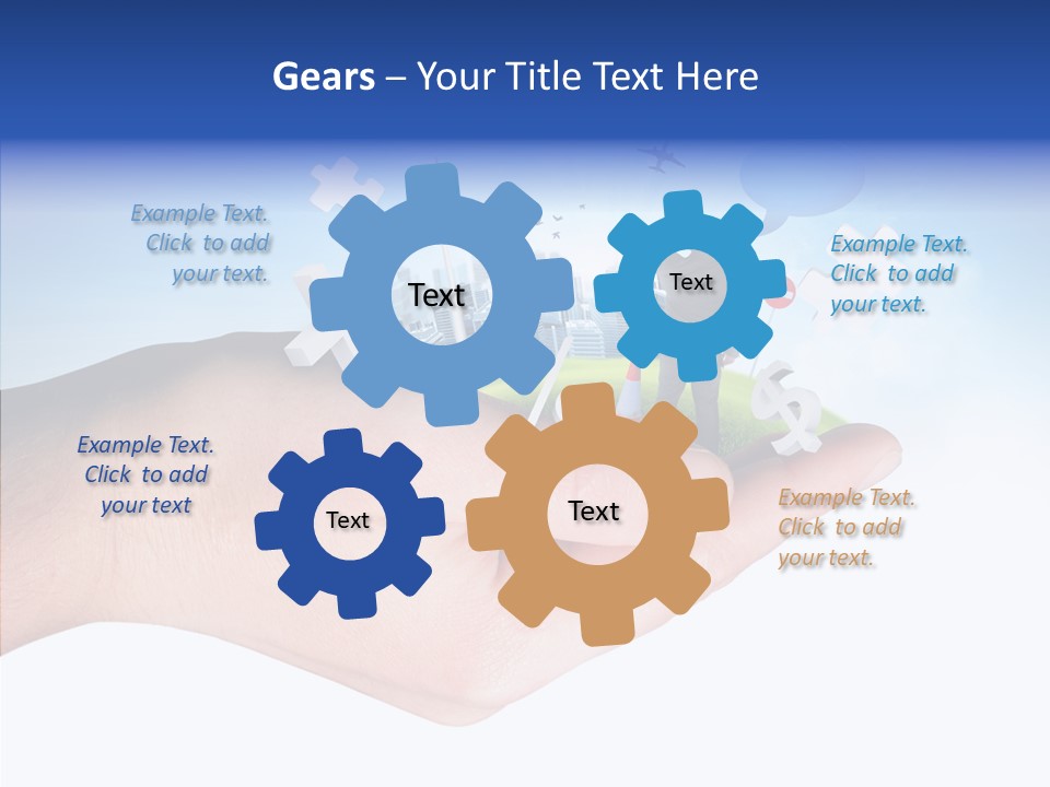 Strategy Plane Landscape PowerPoint Template