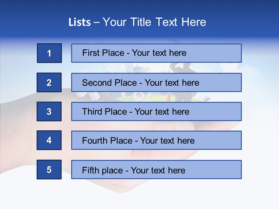 Strategy Plane Landscape PowerPoint Template