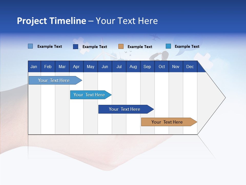Strategy Plane Landscape PowerPoint Template