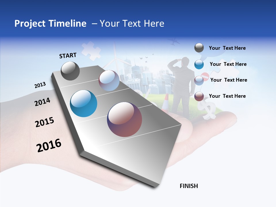 Strategy Plane Landscape PowerPoint Template