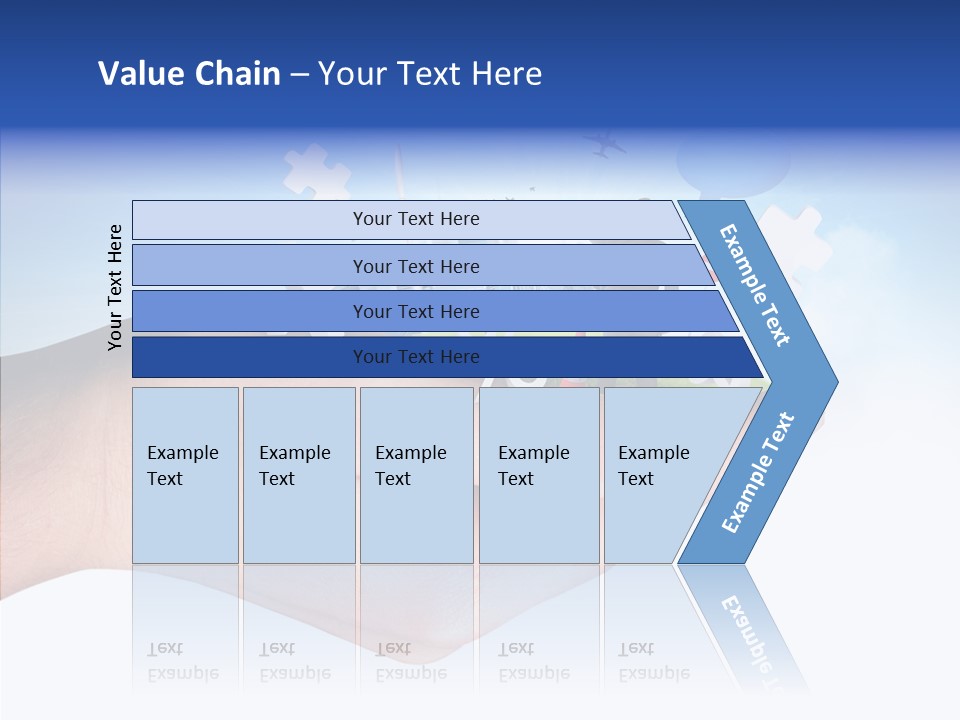 Strategy Plane Landscape PowerPoint Template