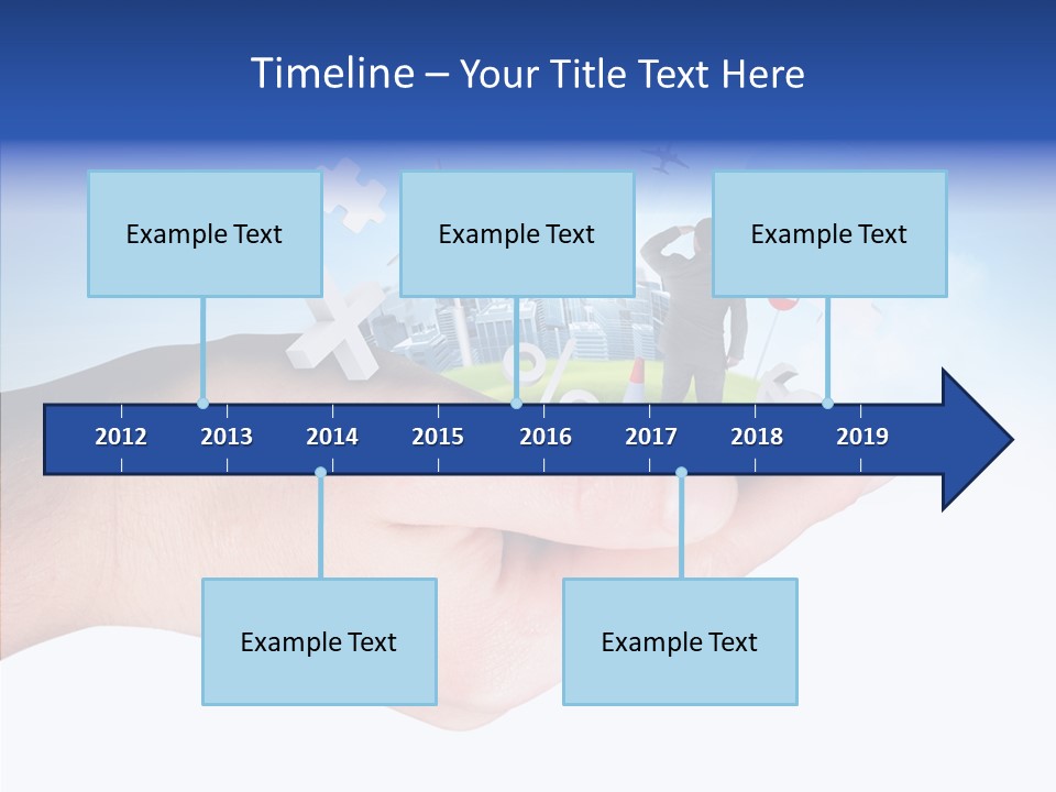 Strategy Plane Landscape PowerPoint Template
