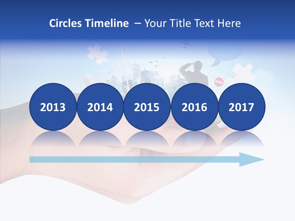 Strategy Plane Landscape PowerPoint Template