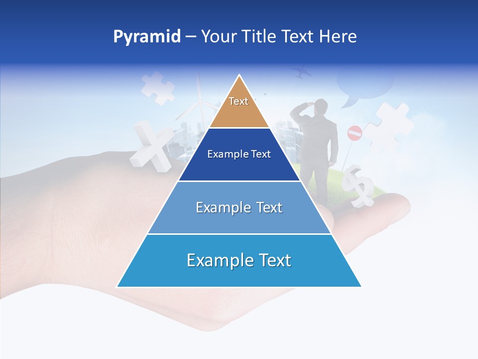 Strategy Plane Landscape PowerPoint Template