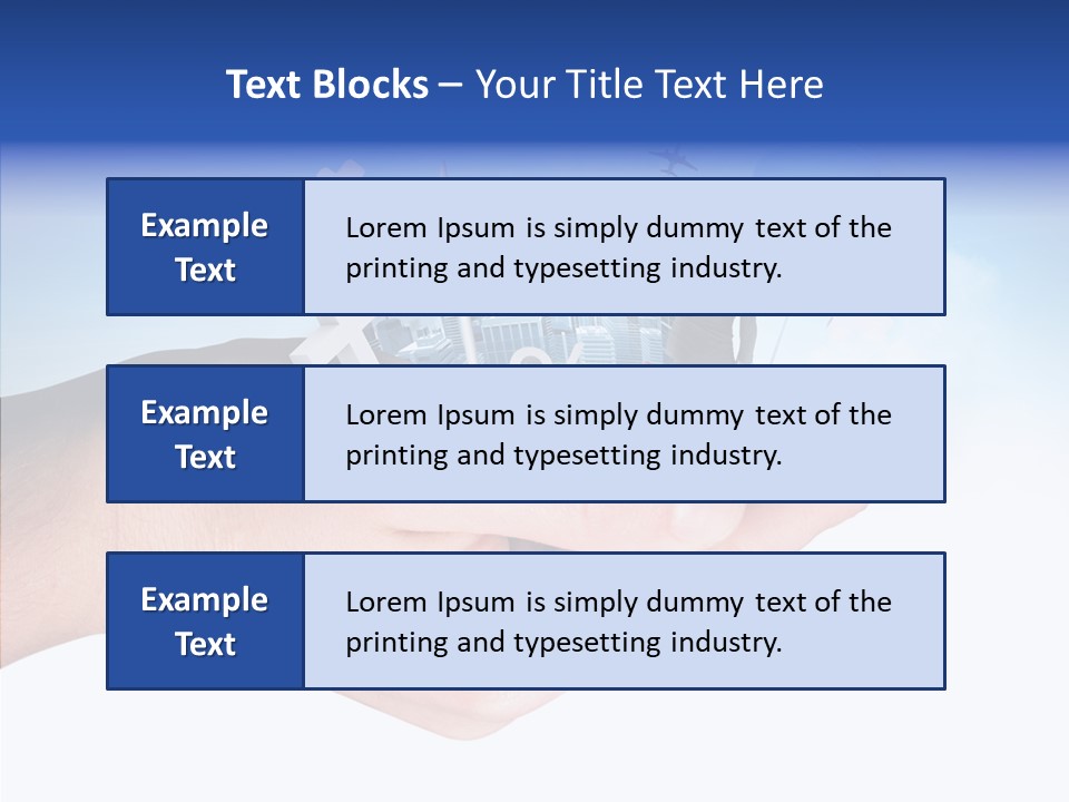 Strategy Plane Landscape PowerPoint Template