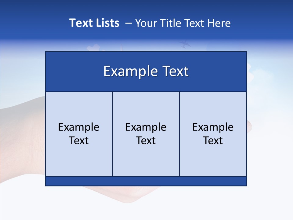 Strategy Plane Landscape PowerPoint Template