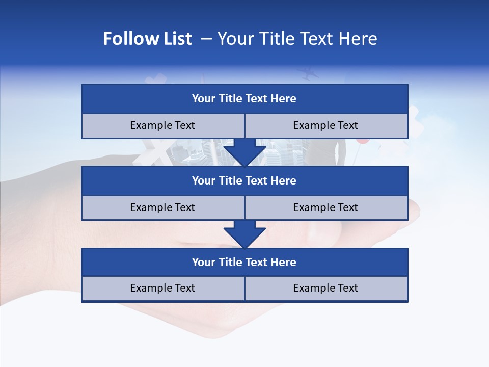 Strategy Plane Landscape PowerPoint Template
