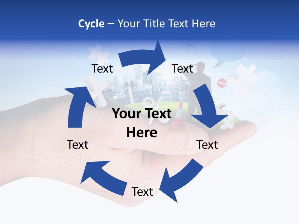 Strategy Plane Landscape PowerPoint Template
