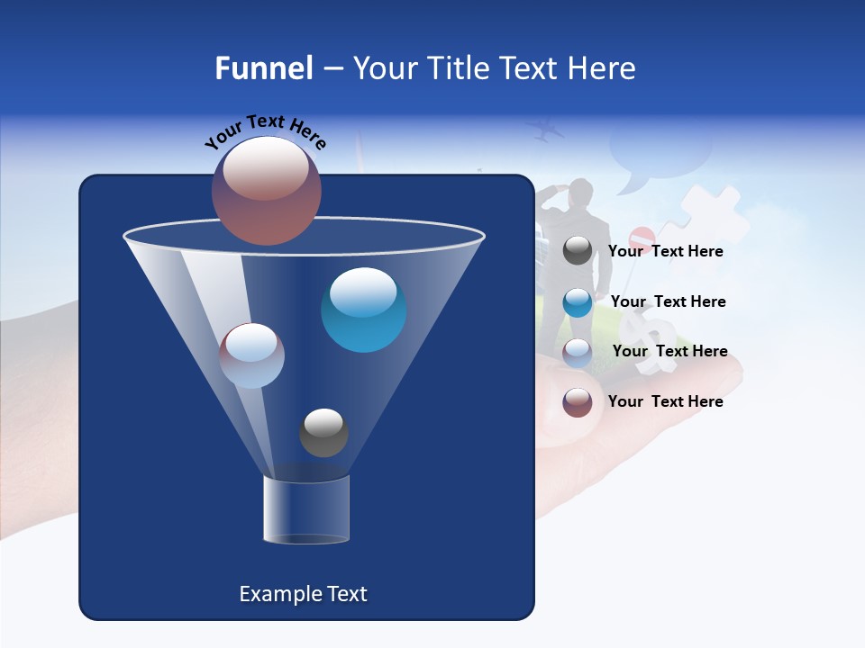 Strategy Plane Landscape PowerPoint Template
