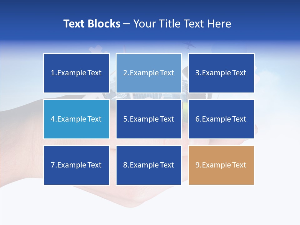 Strategy Plane Landscape PowerPoint Template
