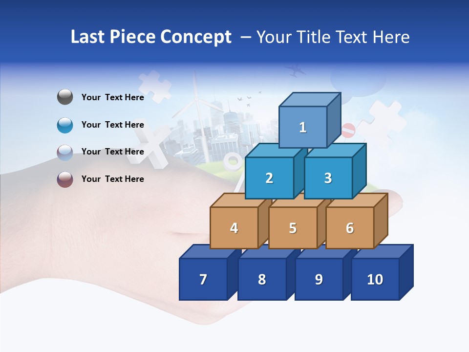 Strategy Plane Landscape PowerPoint Template