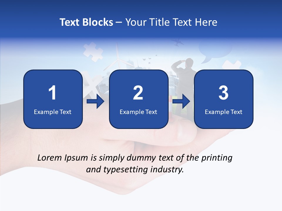 Strategy Plane Landscape PowerPoint Template