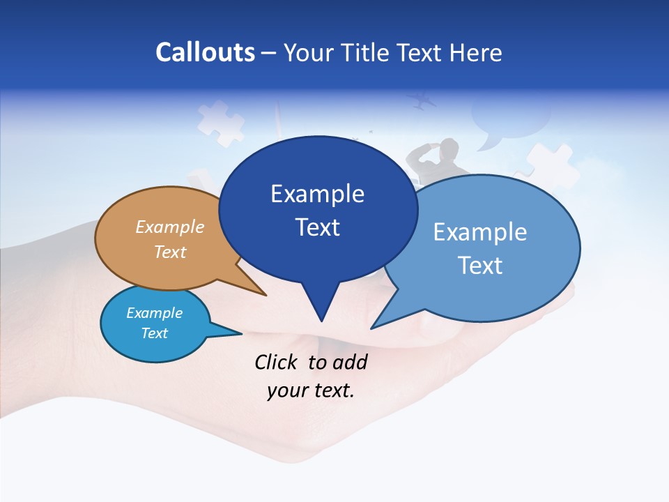 Strategy Plane Landscape PowerPoint Template