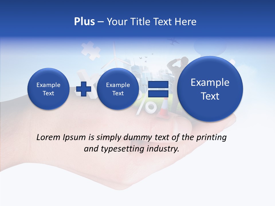 Strategy Plane Landscape PowerPoint Template