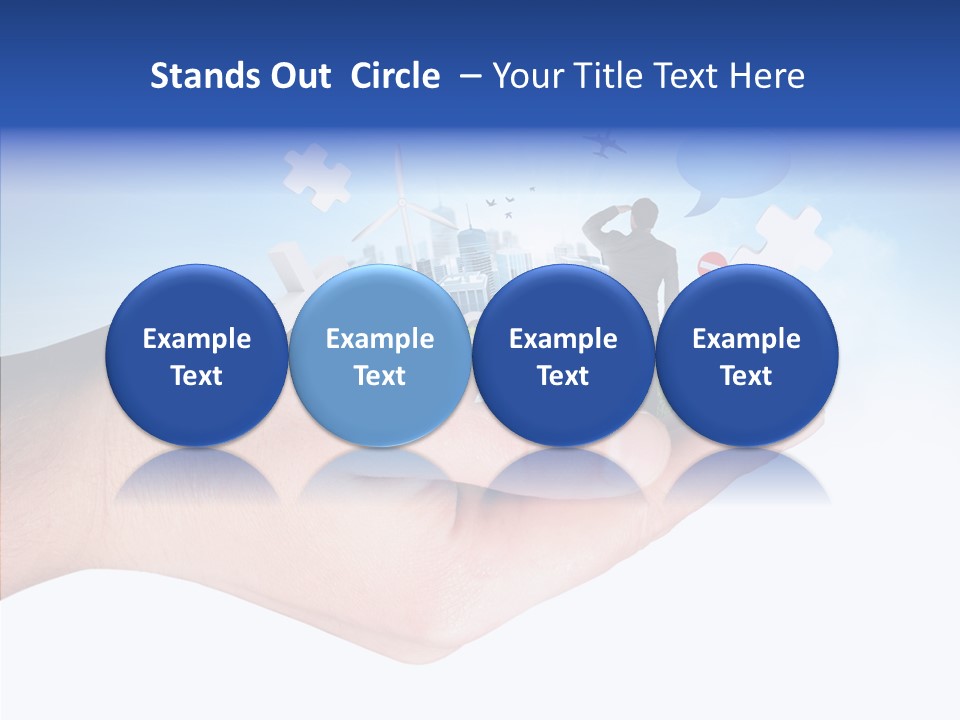 Strategy Plane Landscape PowerPoint Template