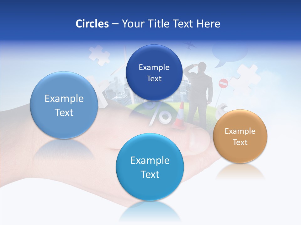 Strategy Plane Landscape PowerPoint Template