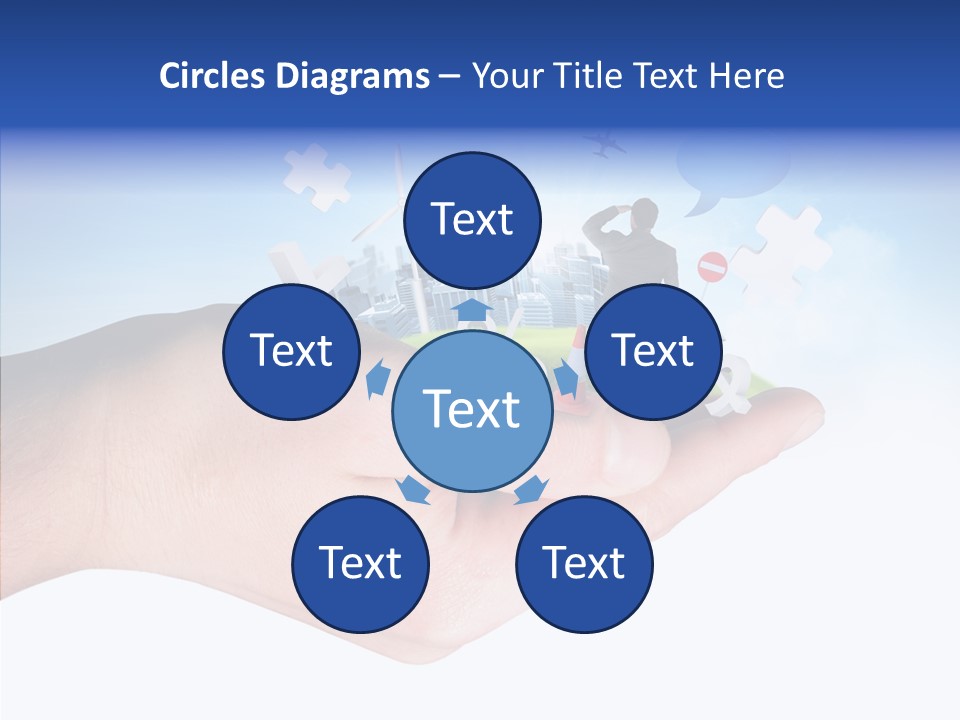 Strategy Plane Landscape PowerPoint Template