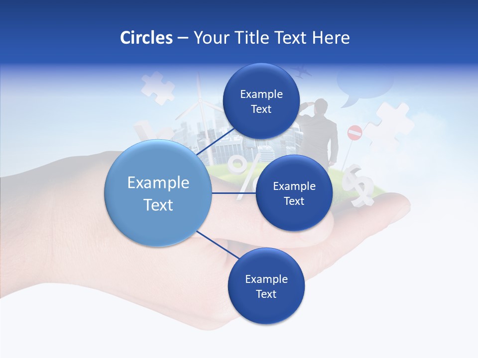 Strategy Plane Landscape PowerPoint Template