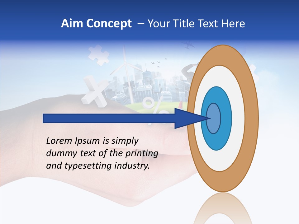 Strategy Plane Landscape PowerPoint Template