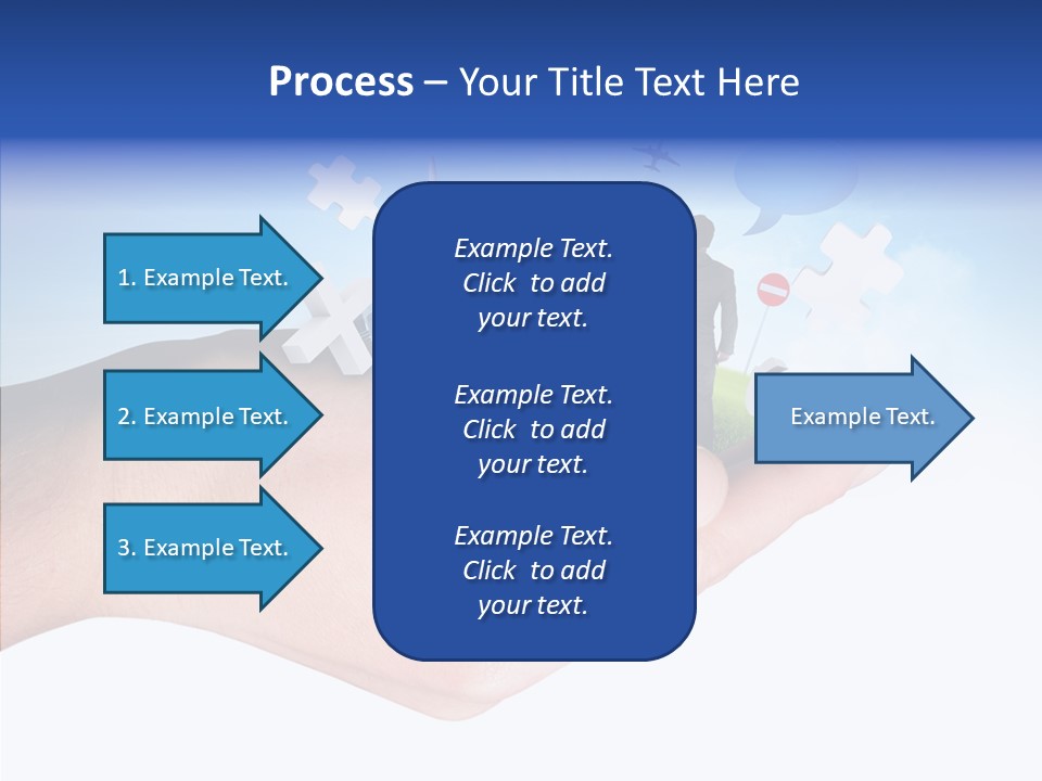 Strategy Plane Landscape PowerPoint Template