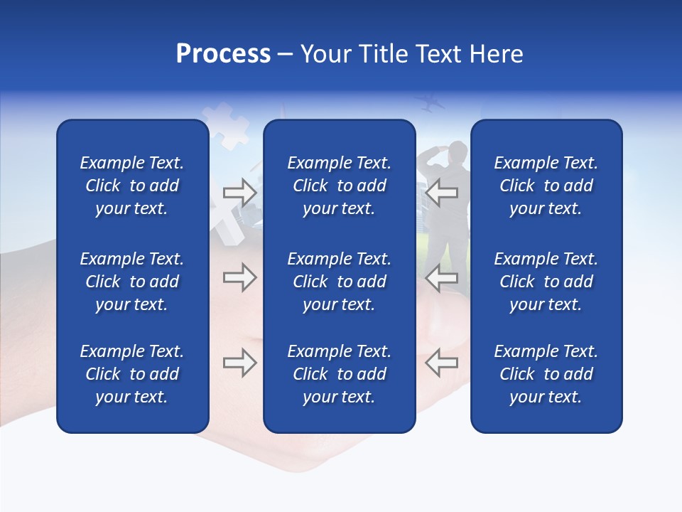 Strategy Plane Landscape PowerPoint Template