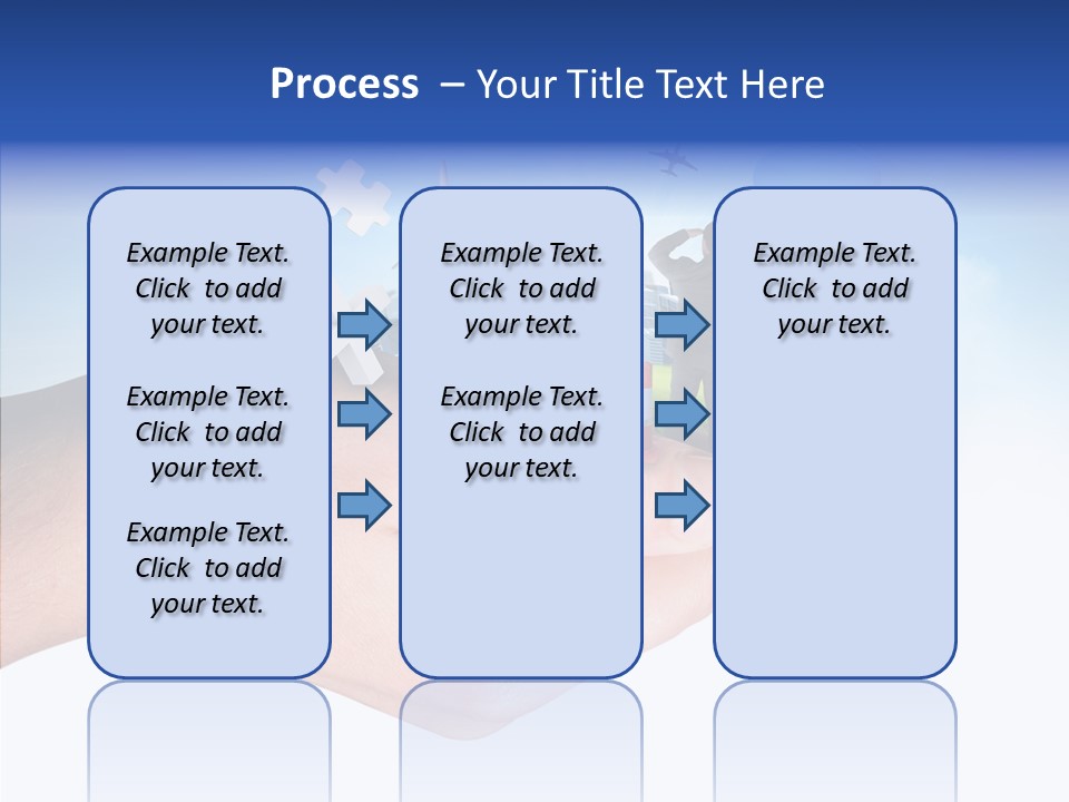 Strategy Plane Landscape PowerPoint Template