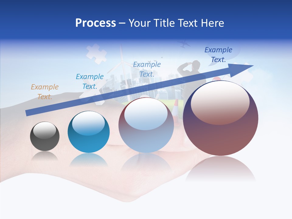 Strategy Plane Landscape PowerPoint Template