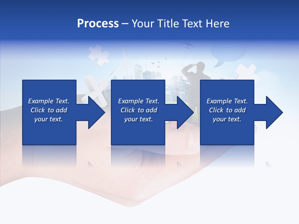 Strategy Plane Landscape PowerPoint Template