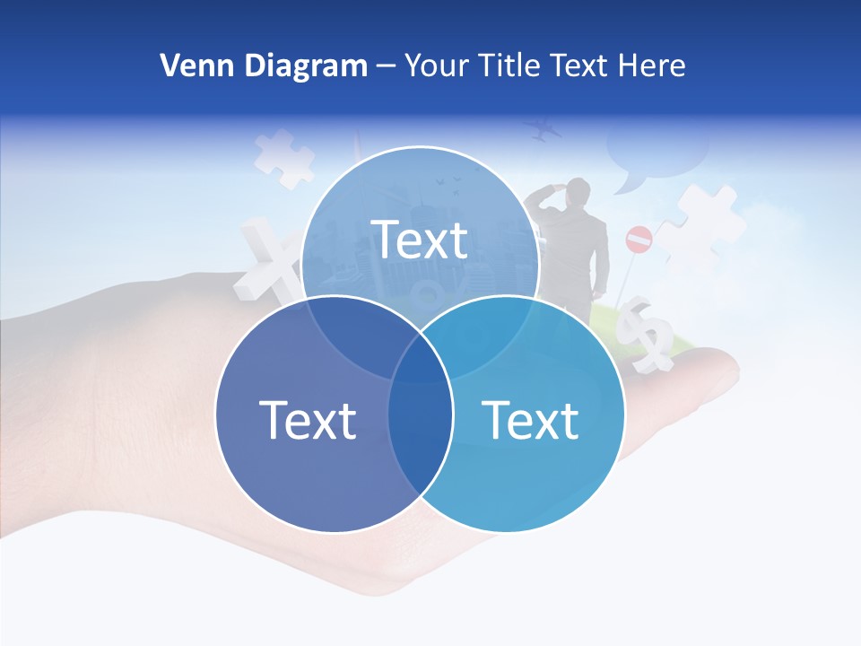 Strategy Plane Landscape PowerPoint Template