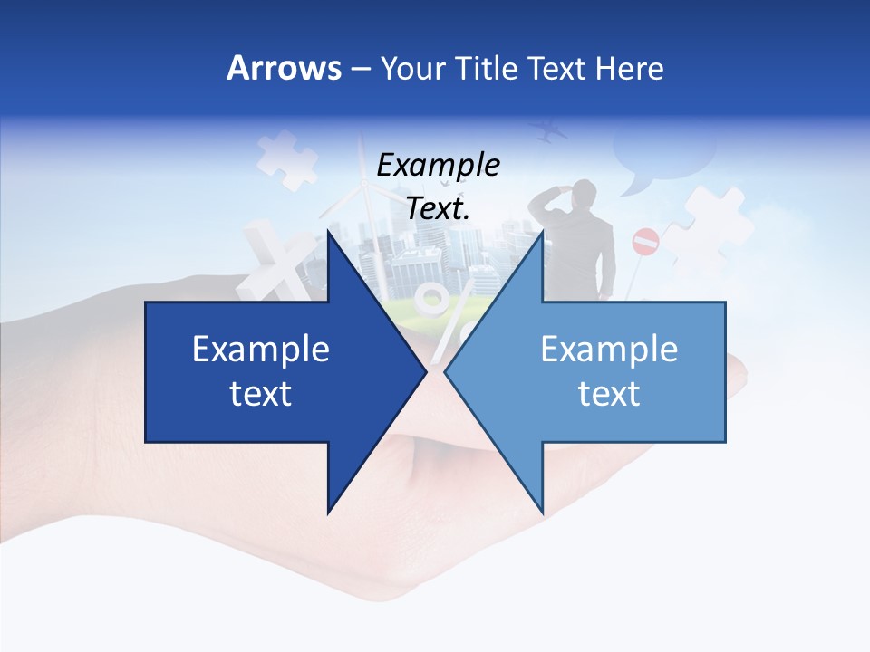 Strategy Plane Landscape PowerPoint Template