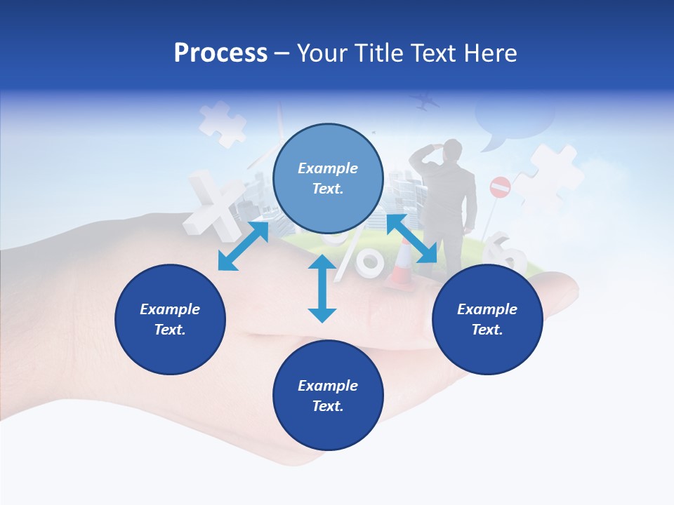 Strategy Plane Landscape PowerPoint Template