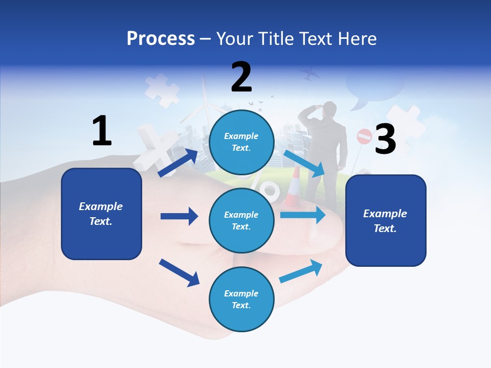 Strategy Plane Landscape PowerPoint Template