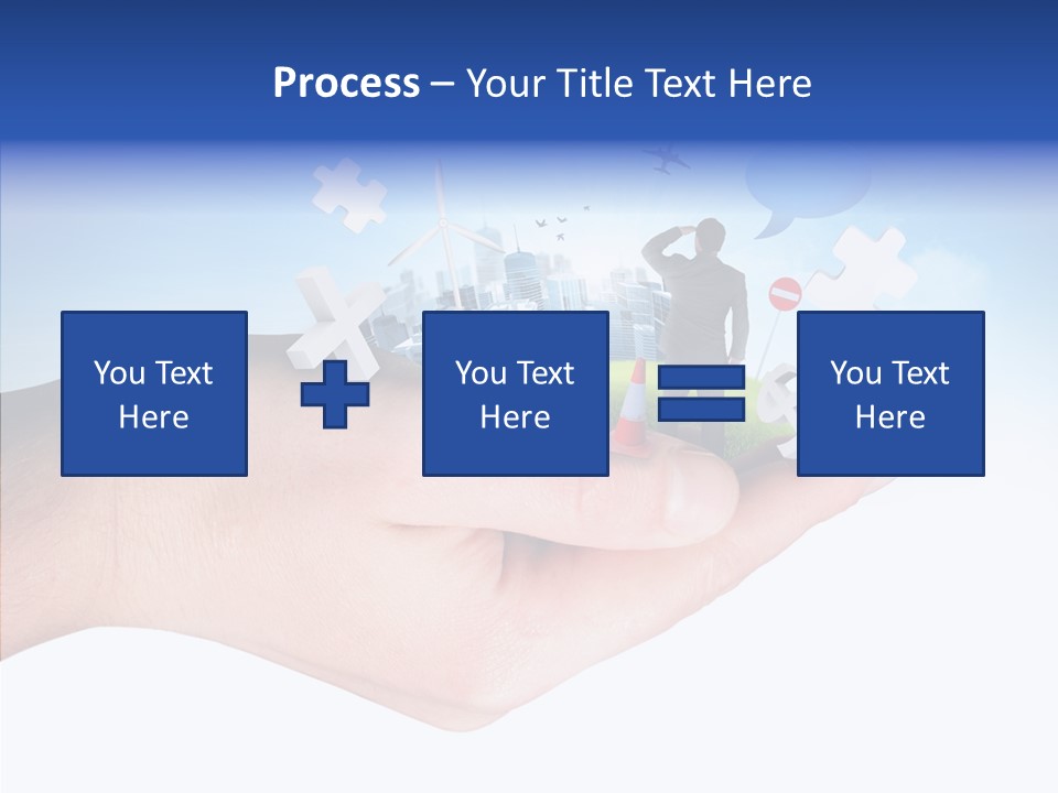 Strategy Plane Landscape PowerPoint Template