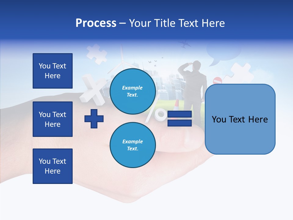 Strategy Plane Landscape PowerPoint Template