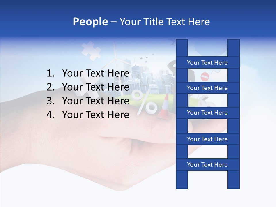 Strategy Plane Landscape PowerPoint Template