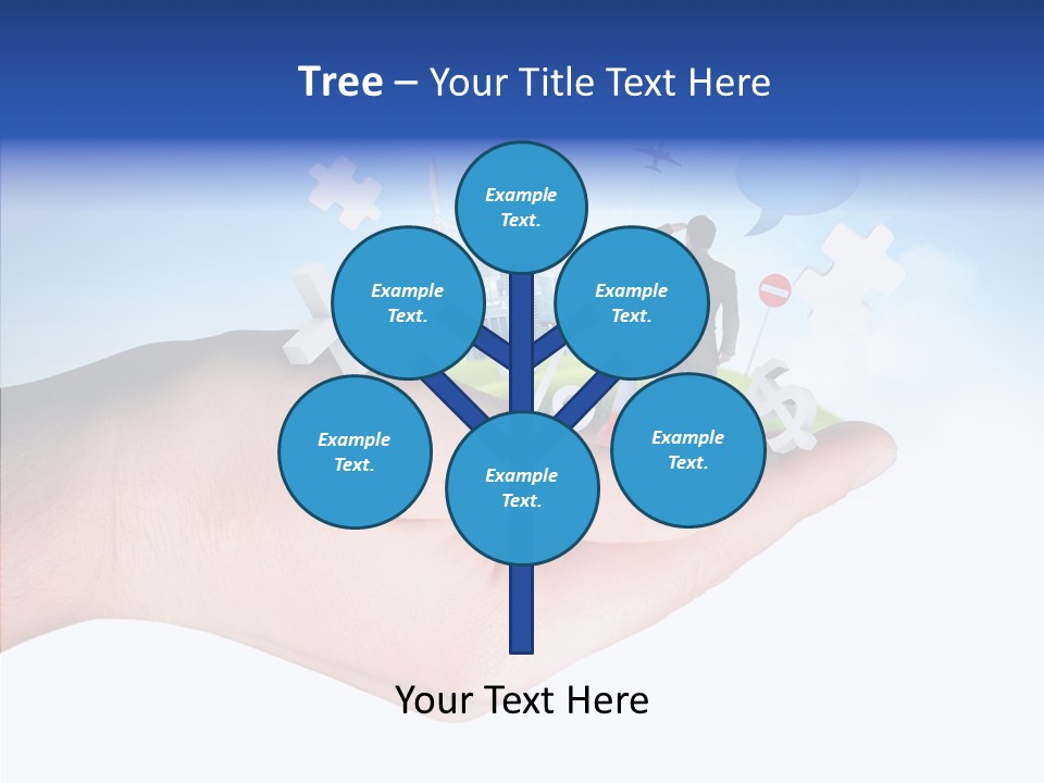 Strategy Plane Landscape PowerPoint Template