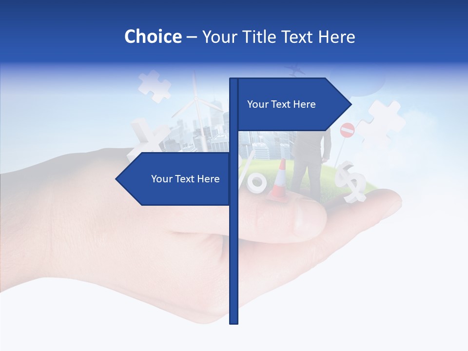 Strategy Plane Landscape PowerPoint Template