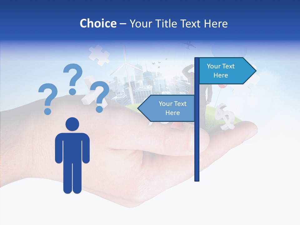 Strategy Plane Landscape PowerPoint Template