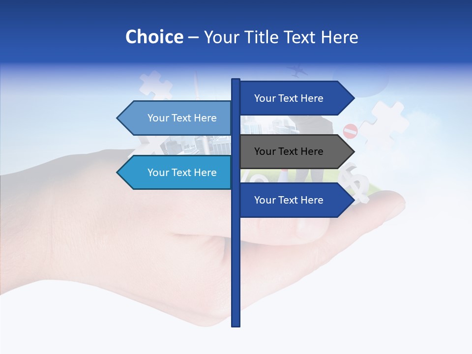Strategy Plane Landscape PowerPoint Template