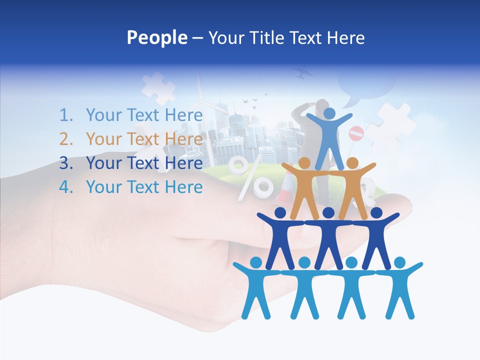 Strategy Plane Landscape PowerPoint Template