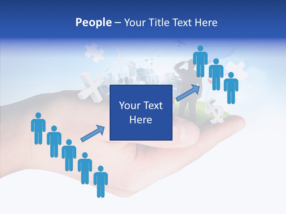 Strategy Plane Landscape PowerPoint Template