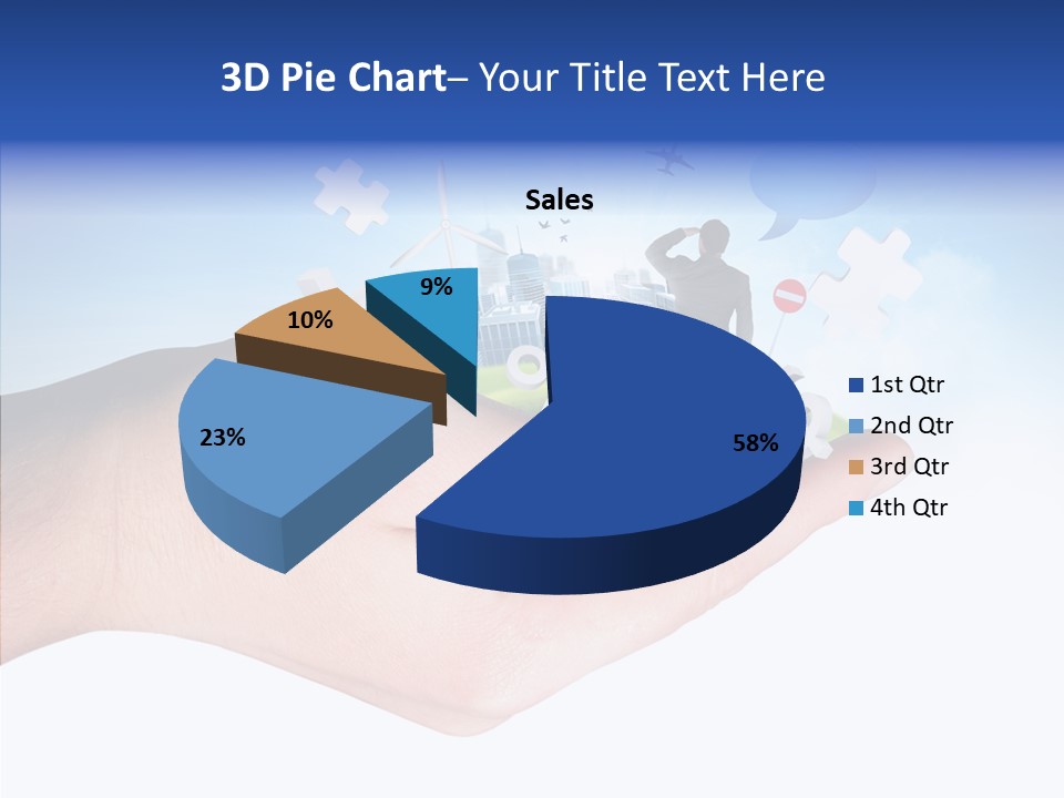 Strategy Plane Landscape PowerPoint Template