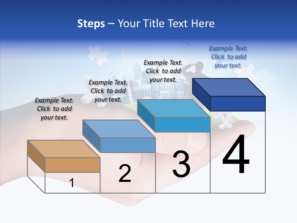 Strategy Plane Landscape PowerPoint Template