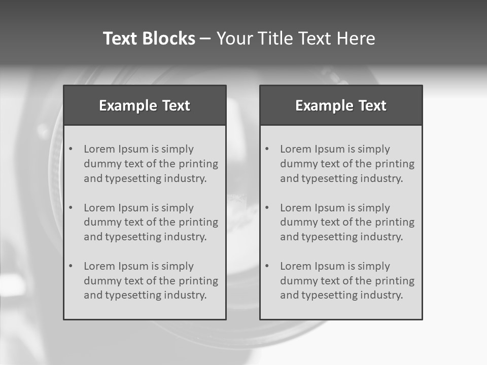 Macro Instrument Hobbies PowerPoint Template