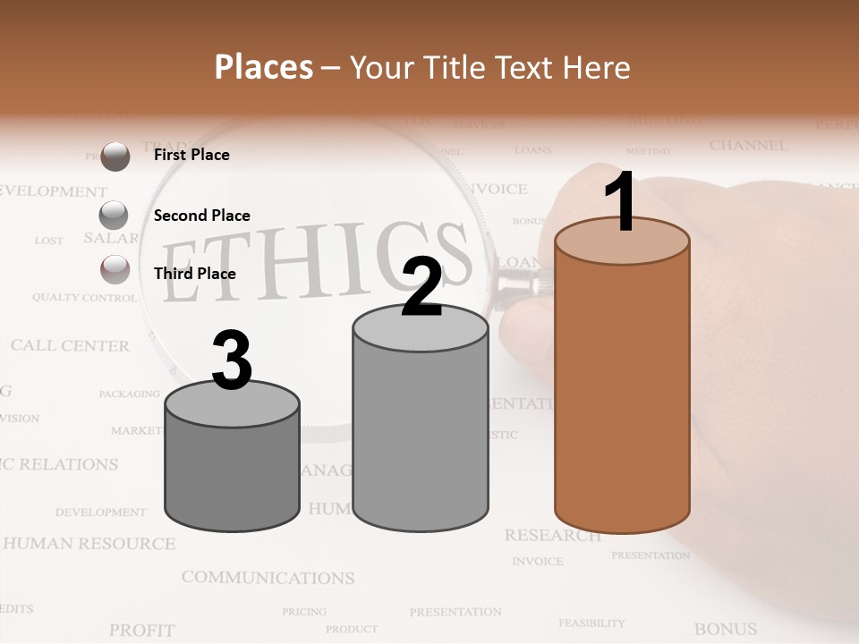 Letter Collection Lens PowerPoint Template