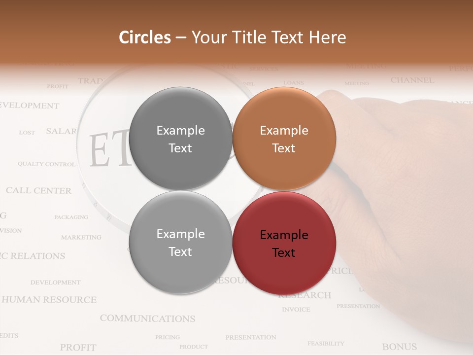 Letter Collection Lens PowerPoint Template