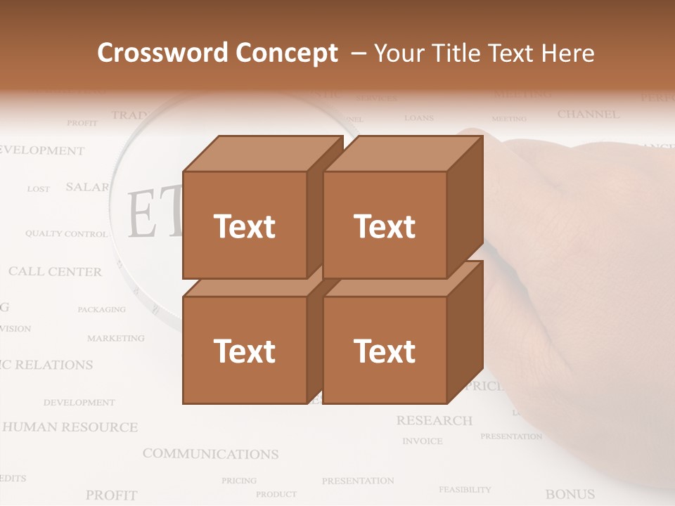 Letter Collection Lens PowerPoint Template