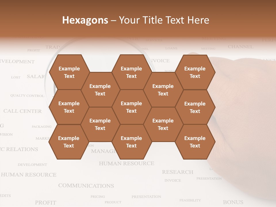Letter Collection Lens PowerPoint Template