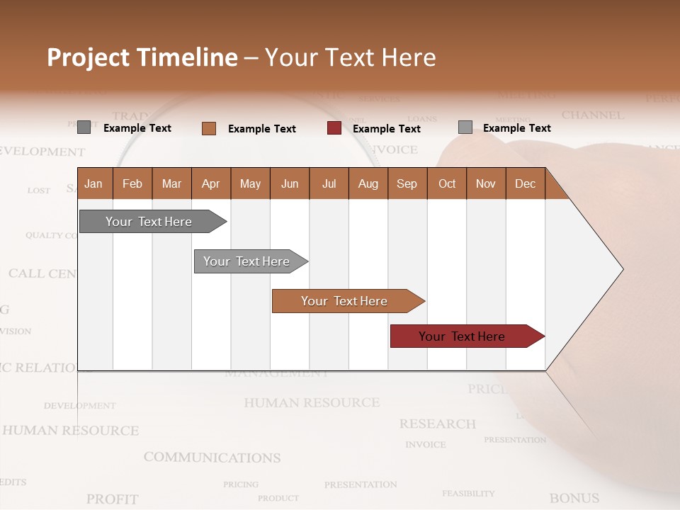 Letter Collection Lens PowerPoint Template